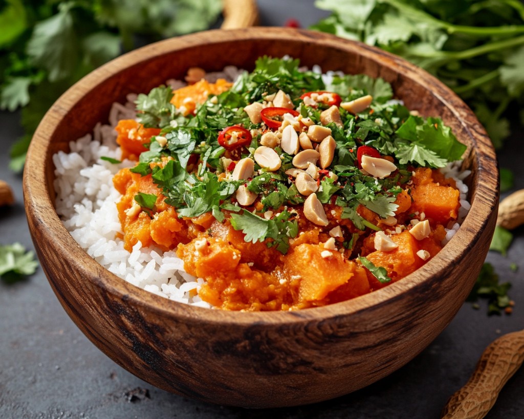 Sweet Potato Peanut Curry